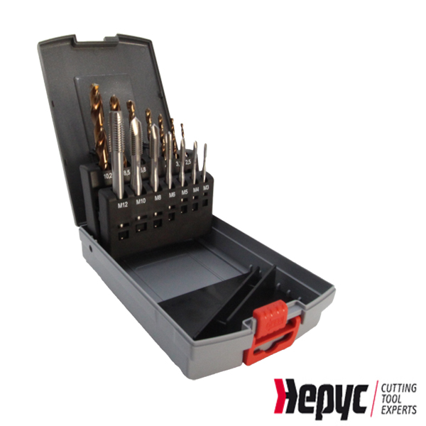 Hepyc HSSE+HSSCO Boor-Tapset  M3-M12 14-dlg