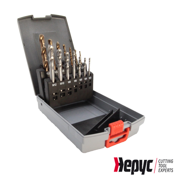 Hepyc HSSE+HSSECO Boor-Tapset blind M3-M12 14-dlg