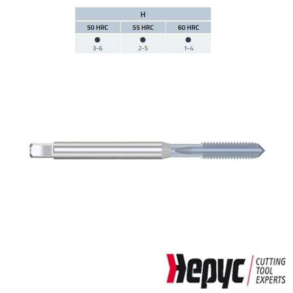 Hepyc HM TICN+ Machinetap D371 M6.0x1.00 versterkt
