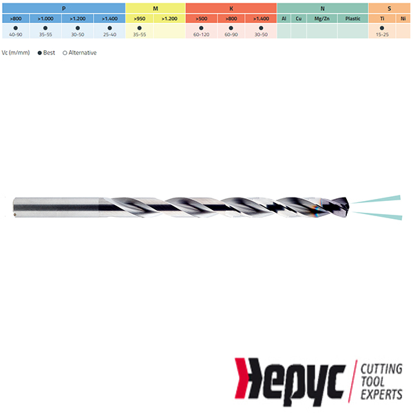 Hepyc HM TIALN boor IK 12XD 3.40mm