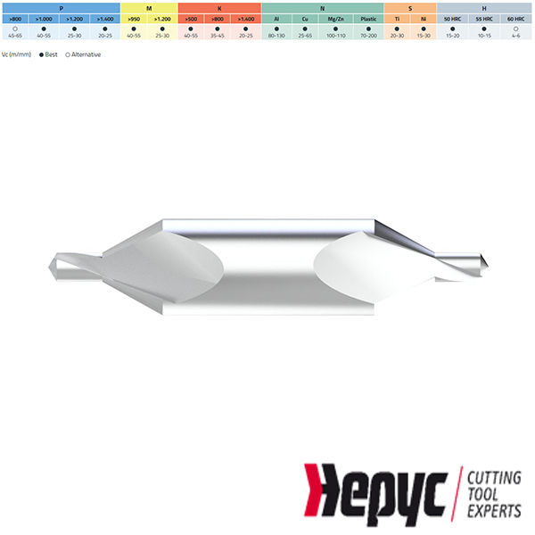 Hepyc centreerboor 2.5×6.3×47.0