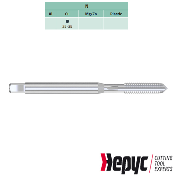 Hepyc HSSE Machinetap DIN371 M8x1.25 6H versterkt