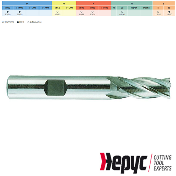 Hepyc vingerfrees HSSE Weldon 5Z 22mm