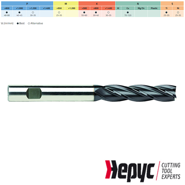 Hepyc univ.frees lang HSSE TIALN Weldon 5Z 25x166mm