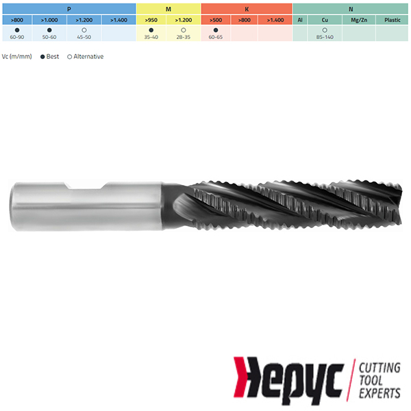 Hepyc ruwfrees lang HM Tialn Weldon 4Z 16mm