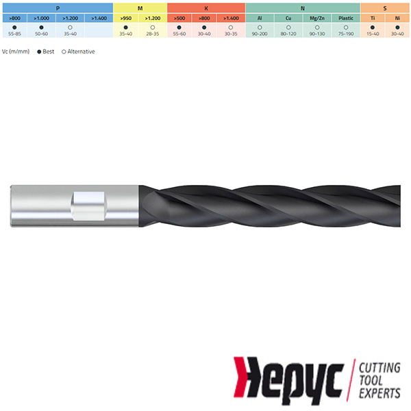 Hepyc vingerfrees lang HM Tialn Weldon 4Z 18mm