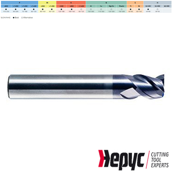 Hepyc universeelfrees HM Tialn 45gr 3Z 12mm