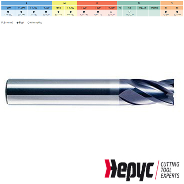 Hepyc vingerfrees HM Tialn 4Z 3.50mm