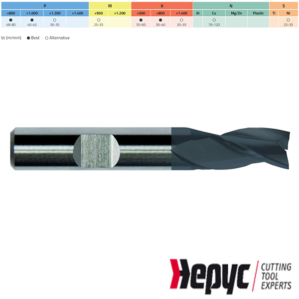 Hepyc universeelfrees HSSE TIALN N Weldon 3Z 32mm