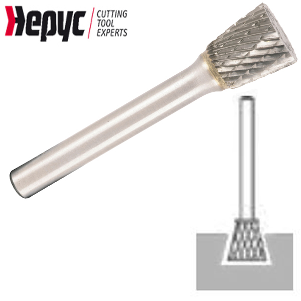 Hepyc stiftfrees zwaluwstaart HM 6x6mm L=8mm