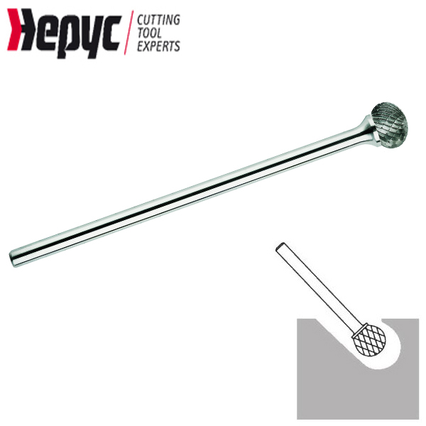 Hepyc stiftfrees lang bol 6x12mm L=11/161mm