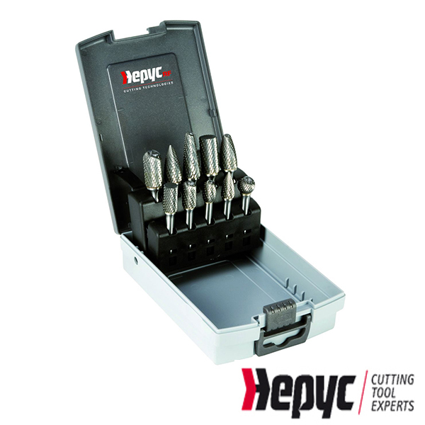 Hepyc Stiftfrezenset 6mm x 10 + 12mm 10 dlg