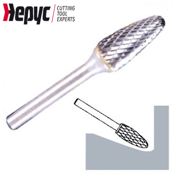 Hepyc stiftfrees kegel HM 6x12mm L=25mm